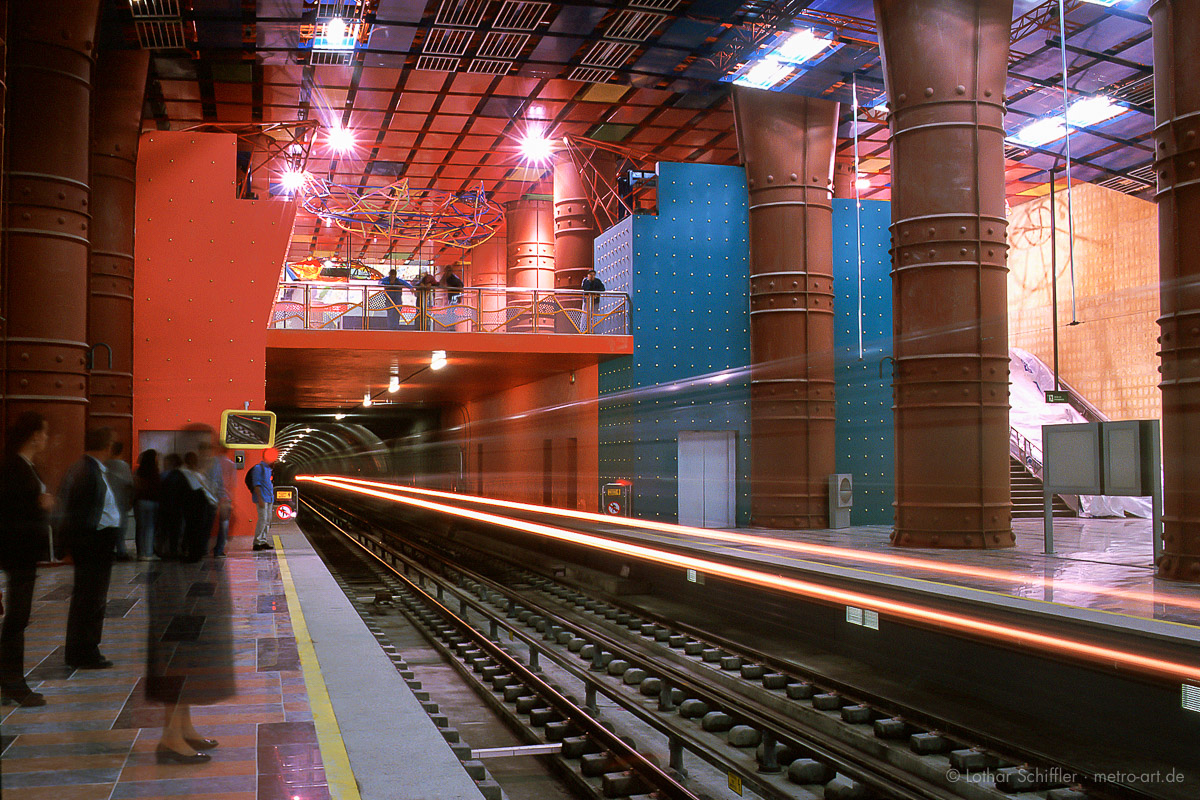 Metro-Station OLAIAS; Lissabon. Architekt, Künstler: Tomáz Taveira