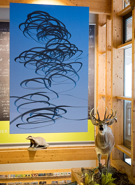 AIRLINES · Vogelspuren in der Luft Iskiographien von Lothar Schiffler Sonderausstellung im Haus der Natur, Feldberg, Schwarzwald